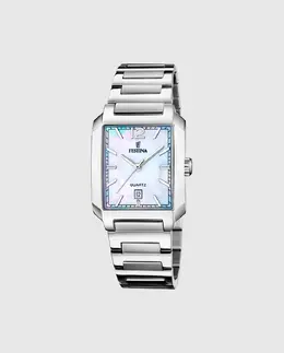 Женские часы F20679/2 On The Square из серебристой стали Festina, серебряный 34627 | plata