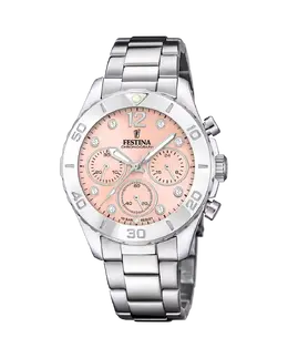 F20603/7 Женские часы Boyfriend из серебряной стали Festina, серебряный 34886 | plata