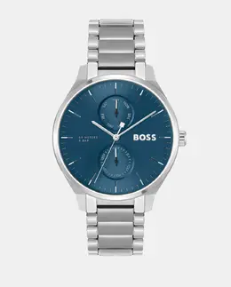Многофункциональные стальные мужские часы Tyler 1514106 Hugo Boss, серебряный 1010647906683 | plata