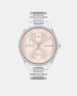 Часы женские Искра 25100007 стальные Calvin Klein, серебряный 1010661210855 | plata