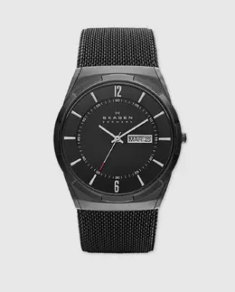 Skagen Melbye SKW6006 стальные мужские часы, черный 1010690800064 | negro