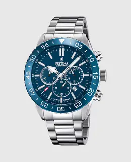 F20575/2 Мужские керамические часы из серебристой стали Festina, серебряный 25894 | plata