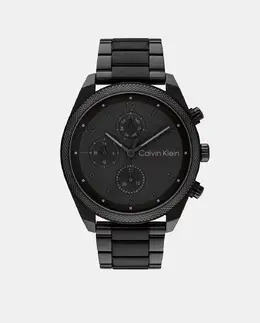 Многофункциональные мужские часы Impact 25200359 из черной стали Calvin Klein, черный 1010661105303 | negro