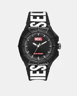 Solar DZ4654 мужские часы из био-черной кожи Diesel, черный 1010665605001 | negro