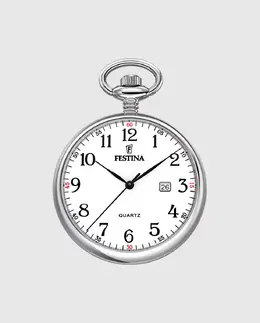 Мужские часы F2019/1 Карманные Festina, серебряный 25886 | plata