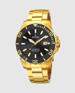 Мужские часы F20533/2 Автоматические серебристая сталь Festina, серебряный 29158 | plata