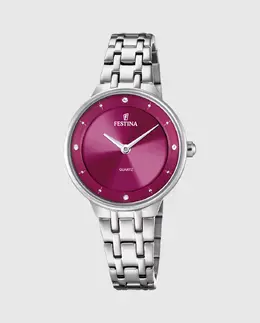 Женские часы F20600/2 Mademoiselle из серебристой стали Festina, серебряный 25894 | plata