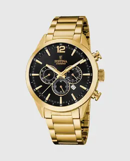 F20633/3 Timeless Chronograph Мужские часы из золотой стали Festina, золотой 27976 | oro
