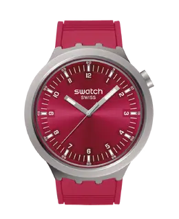 Swatch Scarlett Shimmer красные часы унисекс на каучуковом ремешке, красный 36476 | rojo