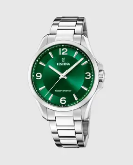 F20656/3 Solar Energy мужские часы из серебристой стали Festina, серебряный 29563 | plata