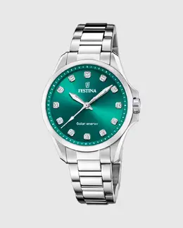 F20654/3 Solar Energy женские часы из серебристой стали Festina, серебряный 29563 | plata