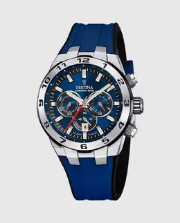 F20671/1 Chrono Bike Синие резиновые мужские часы Festina, синий 34627 | azul