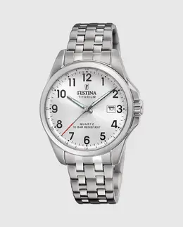 Мужские часы F20696/1 Титан серая сталь Festina, серый 36413 | gris
