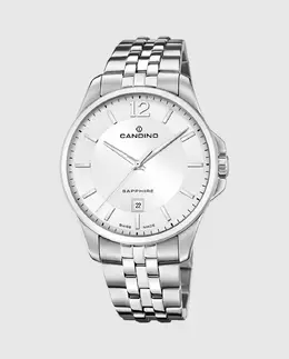 C4762/1 Мужские классические мужские часы Timeless из серебряной стали Candino, серебряный 33468 | plata