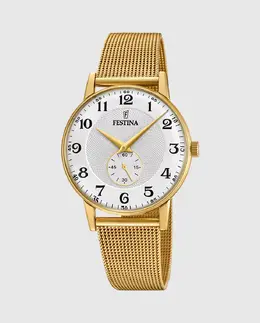 Мужские часы F20569/1 Acero Classico из серебристой стали Festina, серебряный 25888 | plata