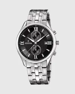 F6854/8 Timeless Мужские часы с хронографом из серебряной стали Festina, серебряный 23926 | plata