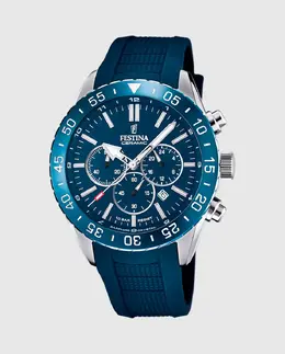 F20515/1 Мужские керамические синие резиновые часы Festina, синий 23925 | azul