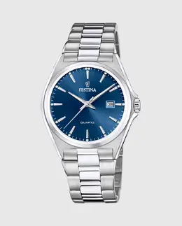 Мужские часы F20552/3 Acero Classico из серебристой стали Festina, серебряный 24287 | plata