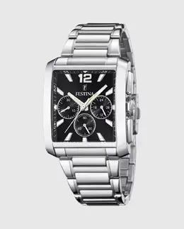 F20635/4 Timeless Chronograph Мужские часы из серебряной стали Festina, серебряный 29077 | plata