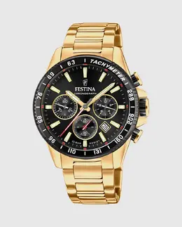 F20634/5 Мужские часы Timeless Chronograph из золотой стали Festina, золотой 27976 | oro