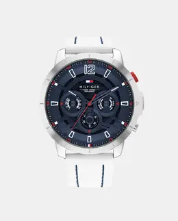 Флагманские мужские часы Luca 1792148, белые силиконовые Tommy Hilfiger, белый 1010664407862 | blanco