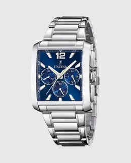 F20635/2 Мужские часы Timeless Chronograph из серебряной стали Festina, серебряный 29077 | plata
