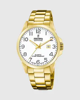 F20044/1 Мужские часы из золотой стали швейцарского производства Festina, золотой 34197 | oro