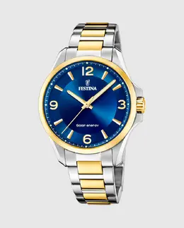 Мужские часы F20657/4 Solar Energy из разноцветной стали Festina, мультиколор 29563 | multicolor