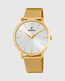 F20476/1 Женские часы Boyfriend из золотой стали Festina, золотой 23925 | oro