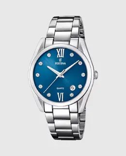 F16790/C Женские часы Boyfriend из серебристой стали Festina, серебряный 23925 | plata
