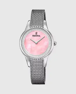 F20494/5 Женские часы Mademoiselle из серебристой стали Festina, серебряный 35920 | plata