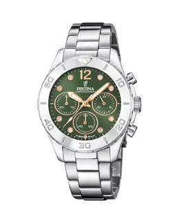 F20603/5 Женские часы Boyfriend из серебристой стали Festina, серебряный 34886 | plata