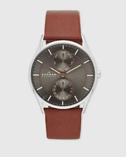 Skagen Holst SKW6086 кожаные мужские часы, темно-коричневый 1010690800106 | marrón oscuro