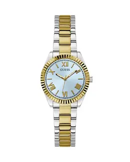 Женские стальные часы Mini luna GW0687L4 с серебряным ремешком Guess, серебрянный 91661541285 | plata