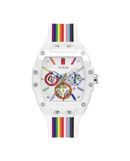 Мужские часы Phoenix GW0720G1 из силикона с разноцветным ремешком Guess 91661541063 | multicolor