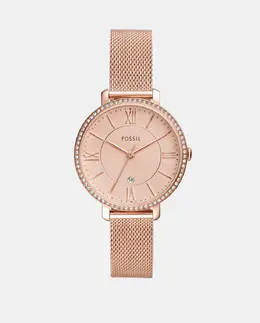 Жаклин ES4628 розовые женские часы из стали Fossil 4013496533910 | rosa