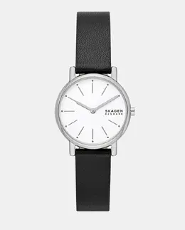 SKW3120 черные кожаные женские часы Skagen 4064092255096 | negro