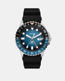 Черные силиконовые мужские часы FS6049 Fossil 4064092267365 | negro
