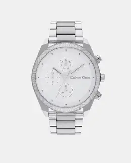 Многофункциональные стальные мужские часы Impact 25200356 Calvin Klein, серебрянный 7613272543682 | plata