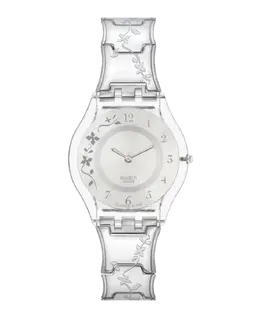 Часы Climber Flowery Again с серым ремешком из нержавеющей стали Swatch 7610522836952 | gris