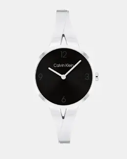 Часы радостные женские 25100026 стальной браслет Calvin Klein, серебрянный 7613272582438 | plata