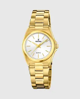 Женские часы F20557/2 Acero Classico из золотой стали Festina, золотой 8430622779107 | oro