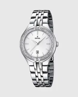 Женские часы F16867/1 Mademoiselle из серебристой стали Festina, серебрянный 8430622618352 | plata