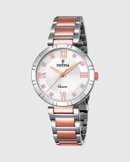 F16937/D Женские часы Mademoiselle из серебристой стали Festina, серебрянный 8430622724992 | plata