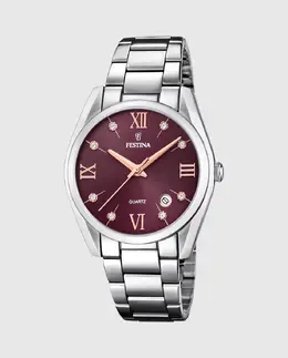 F16790/E Женские часы Boyfriend из серебристой стали Festina, серебрянный 8430622735622 | plata
