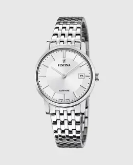 F20019/1 Женские часы из серебряной стали швейцарского производства Festina, серебрянный 8430622757310 | plata