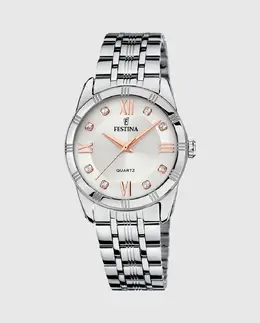 F16940/B Женские часы Mademoiselle из серебристой стали Festina, серебрянный 8430622748004 | plata