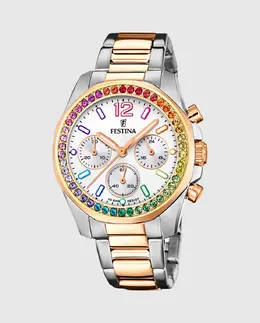 F20608/2 Женские часы Boyfriend из серебряной стали Festina, серебрянный 8430622795947 | plata