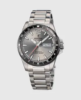 Мужские часы F20698/1 Титан, серебро, сталь Festina, серебрянный 8430622830440 | plata