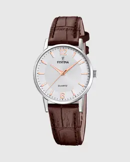 F20691/2 Классика коричневые кожаные женские часы Festina 8430622825132 | marrón